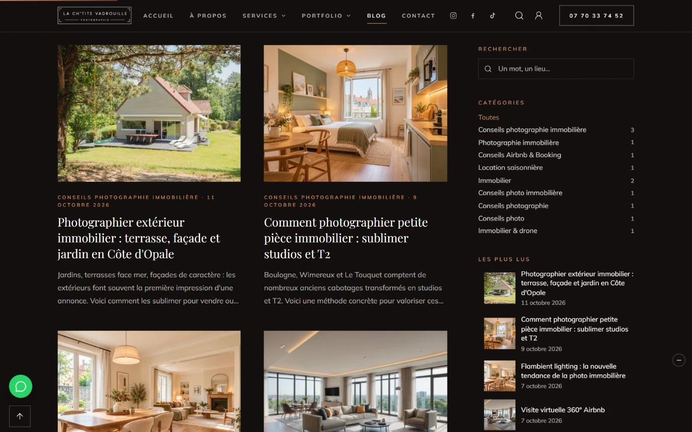 Blog de conseils photo du site La Ch’tite Vadrouille