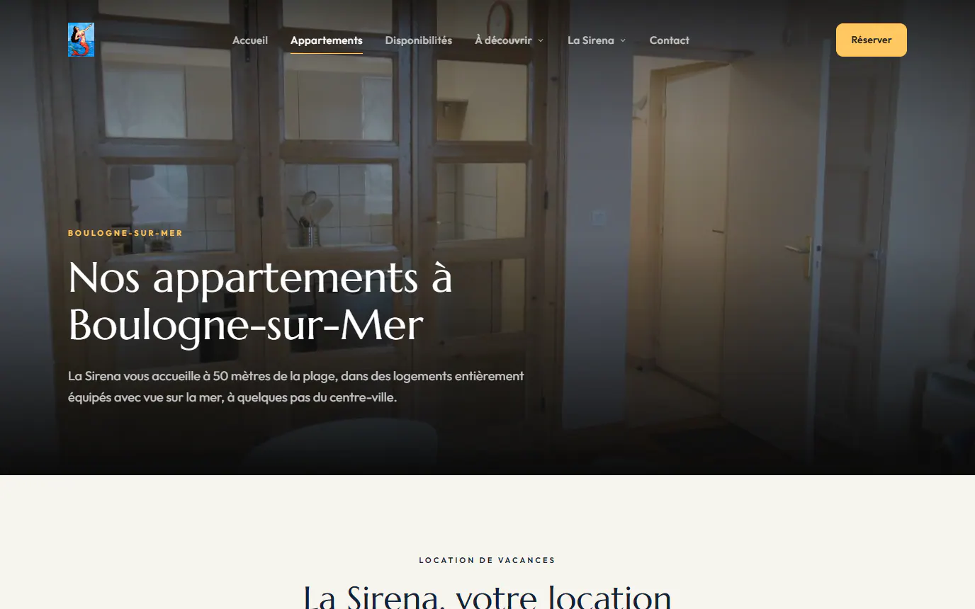 Page Nos appartements