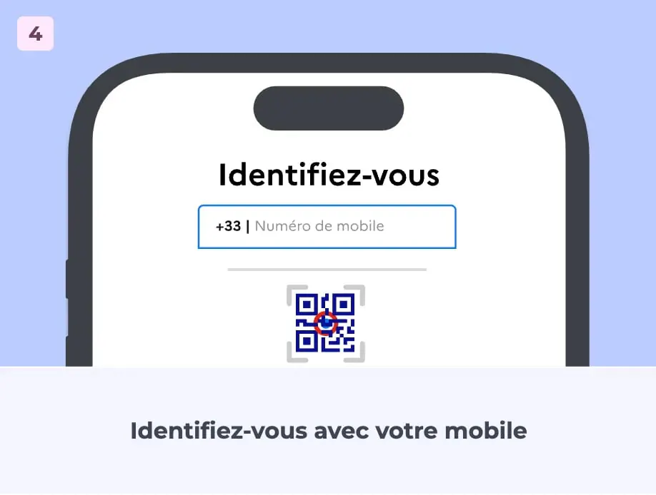 Identifiez-vous avec votre mobile