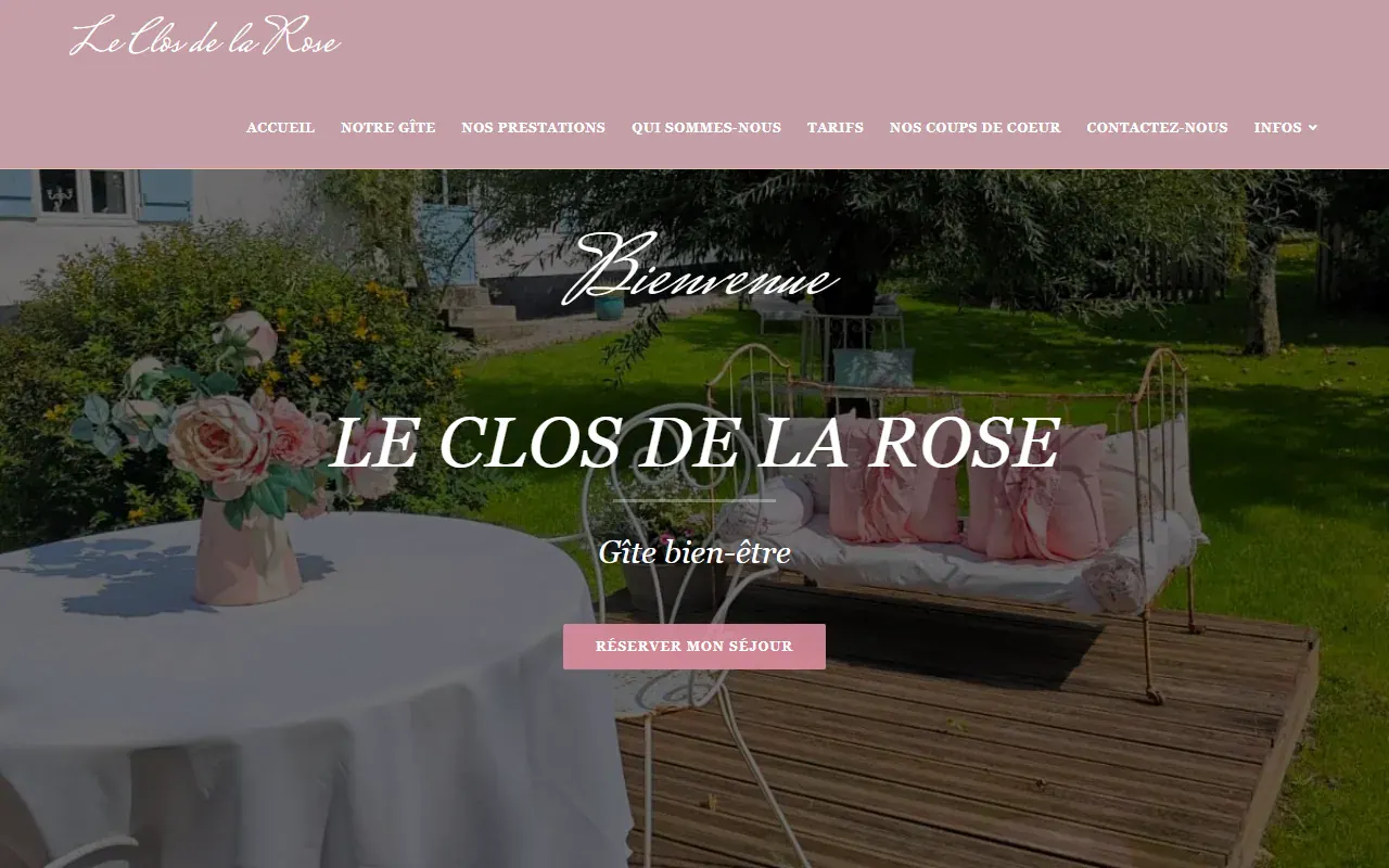 Site Le Clos de la Rose