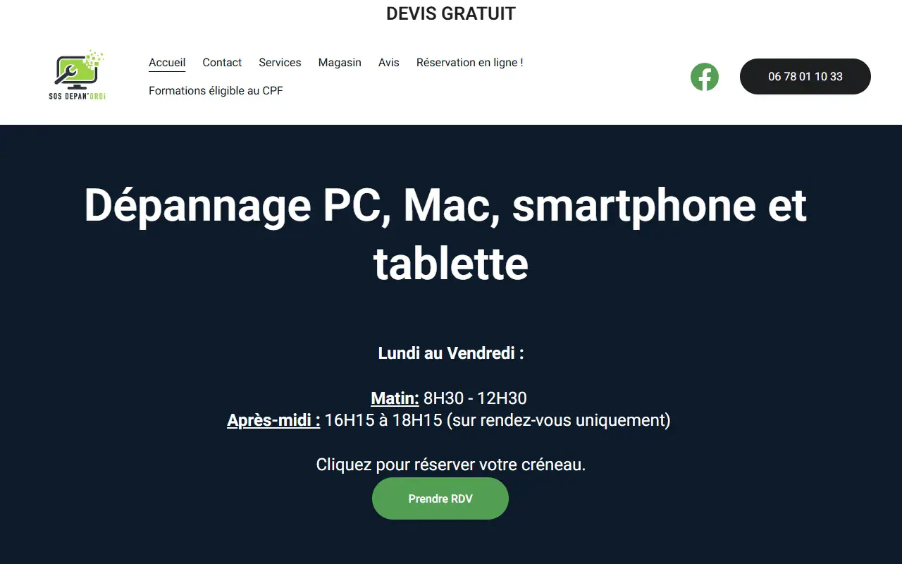 Artisan vérifiant un email suspect sur son ordinateur avant un paiement