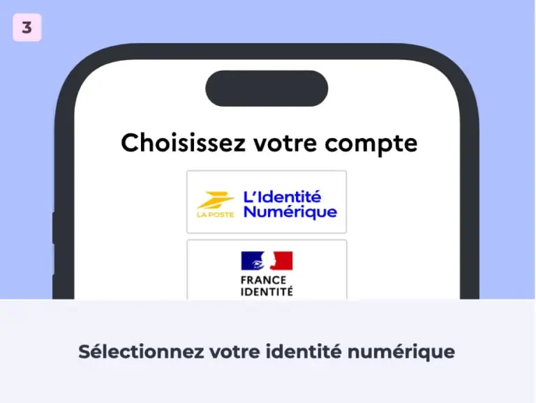 Sélectionnez votre identité numérique
