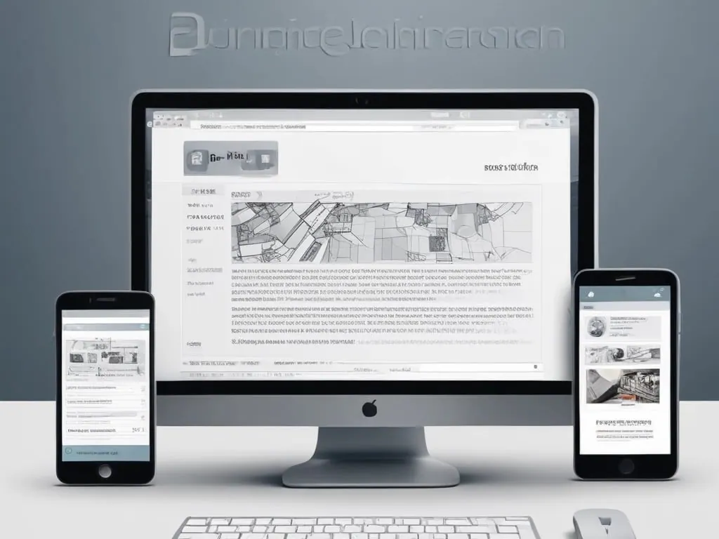Site internet responsive affiché sur ordinateur, smartphone et tablette